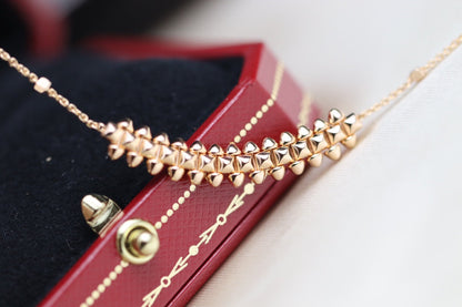[Regal Gem]CLASH PINK GOLD NECKLACE