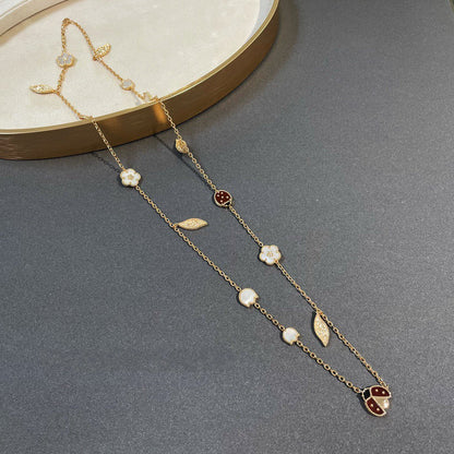 [Regal Gem]LUCKY SPRING 15 MOTIFS GOLD NECKLACE