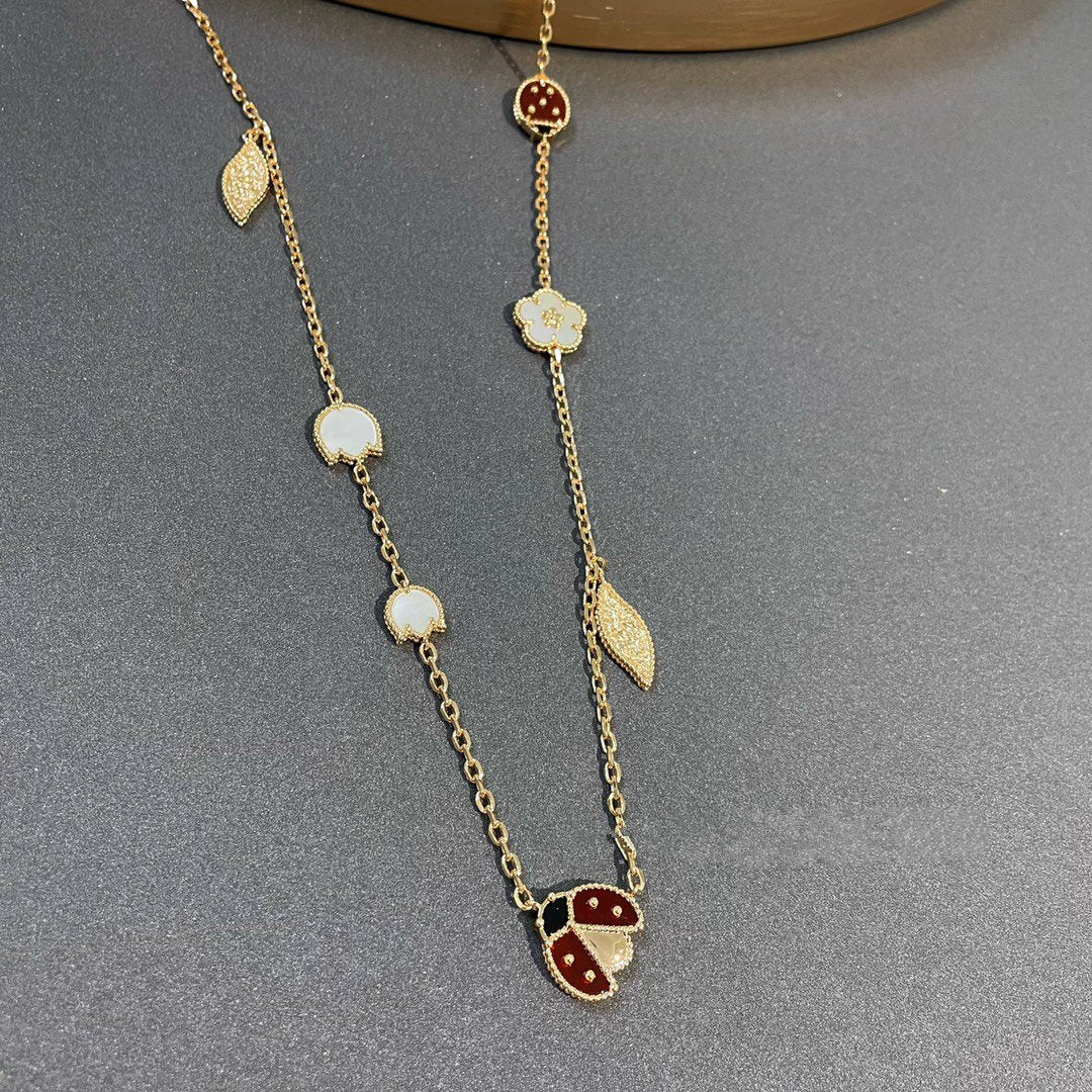 [Regal Gem]LUCKY SPRING 15 MOTIFS GOLD NECKLACE