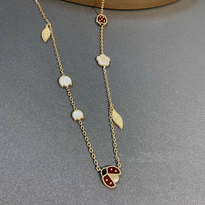 [Regal Gem]LUCKY SPRING 15 MOTIFS GOLD NECKLACE