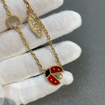 [Regal Gem]LUCKY SPRING 15 MOTIFS GOLD NECKLACE