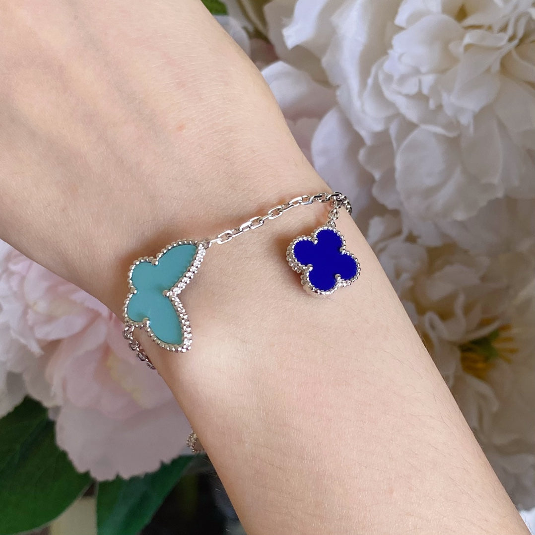 [Regal Gem]LUCKY SPRING SILVER BRACELET 4 MOTIF
