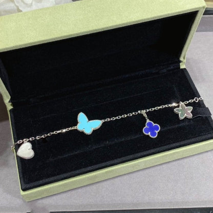 [Regal Gem]LUCKY SPRING SILVER BRACELET 4 MOTIF