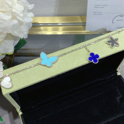 [Regal Gem]LUCKY SPRING SILVER BRACELET 4 MOTIF