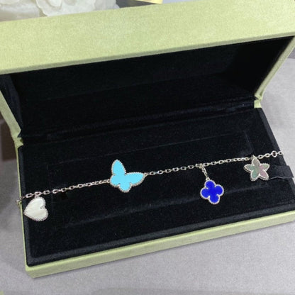 [Regal Gem]LUCKY SPRING SILVER BRACELET 4 MOTIF