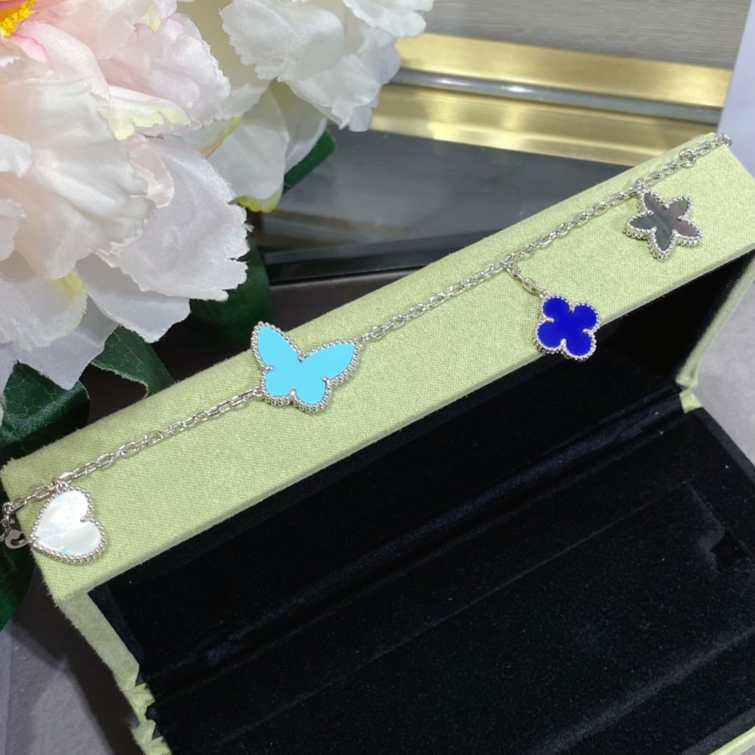 [Regal Gem]LUCKY SPRING SILVER BRACELET 4 MOTIF