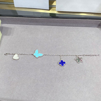 [Regal Gem]LUCKY SPRING SILVER BRACELET 4 MOTIF