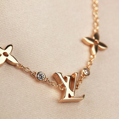 [Regal Gem]STAR AND SUN 7 MOTIFS GOLD BRACELET