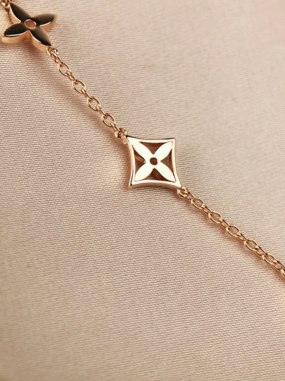 [Regal Gem]STAR AND SUN 7 MOTIFS GOLD BRACELET