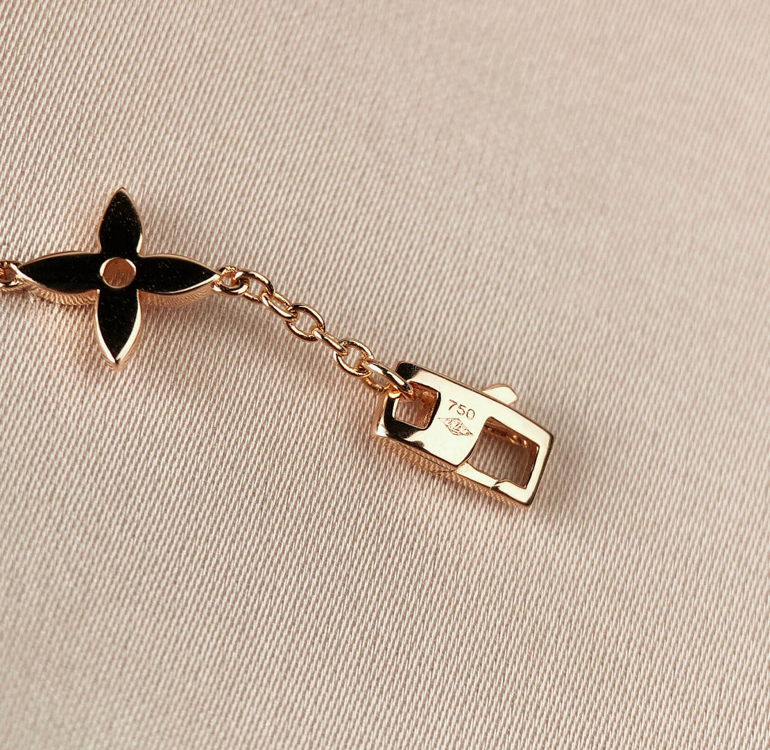 [Regal Gem]STAR AND SUN 7 MOTIFS GOLD BRACELET