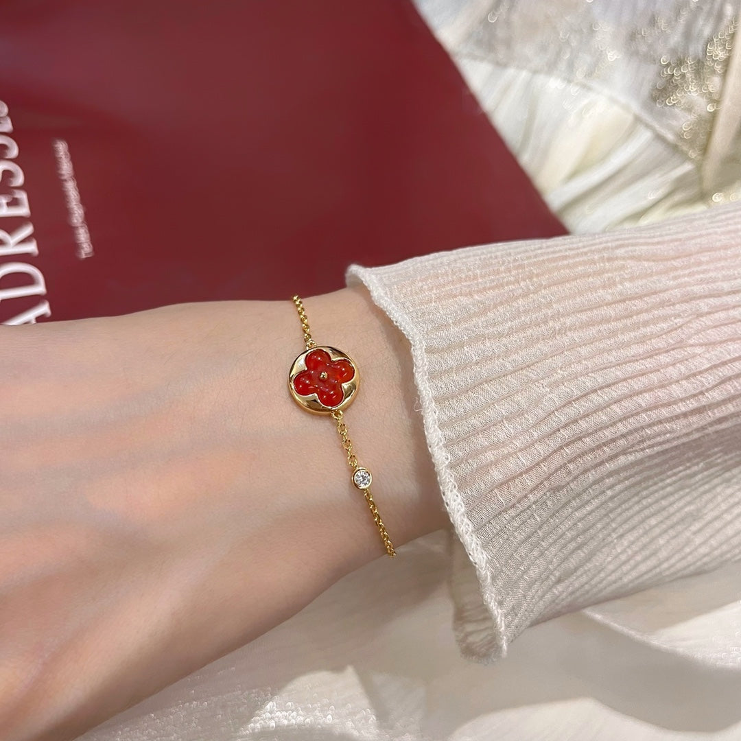 [Regal Gem]SUN PEDANT CARNELIAN BRACELET