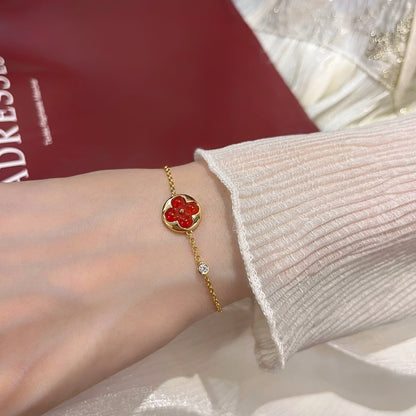 [Regal Gem]SUN PEDANT CARNELIAN BRACELET