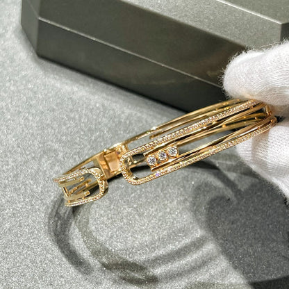 [Regal Gem]MOVE 10TH PAVED DIAMOND BRACELET