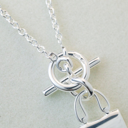 [Regal Gem]POP H PEDANT SILVER NECKLACE