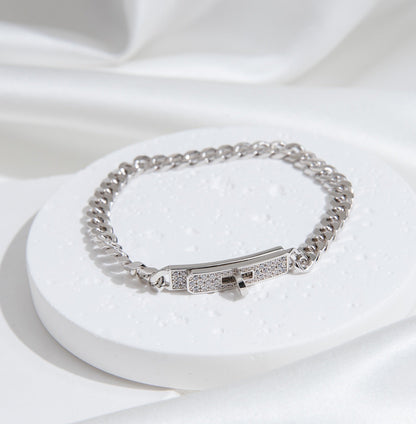 [Regal Gem]KELLY CHAIN SILVER DIAMOND BRACELET