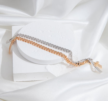 [Regal Gem]KELLY CHAIN SILVER DIAMOND BRACELET