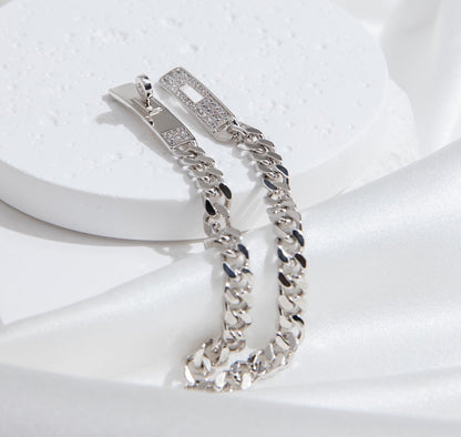 [Regal Gem]KELLY CHAIN SILVER DIAMOND BRACELET