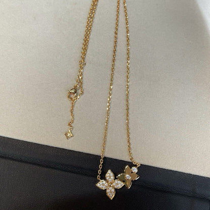 [Regal Gem]STAR BLOSSOM NECKLACE PINK GOLD DIAMONDS