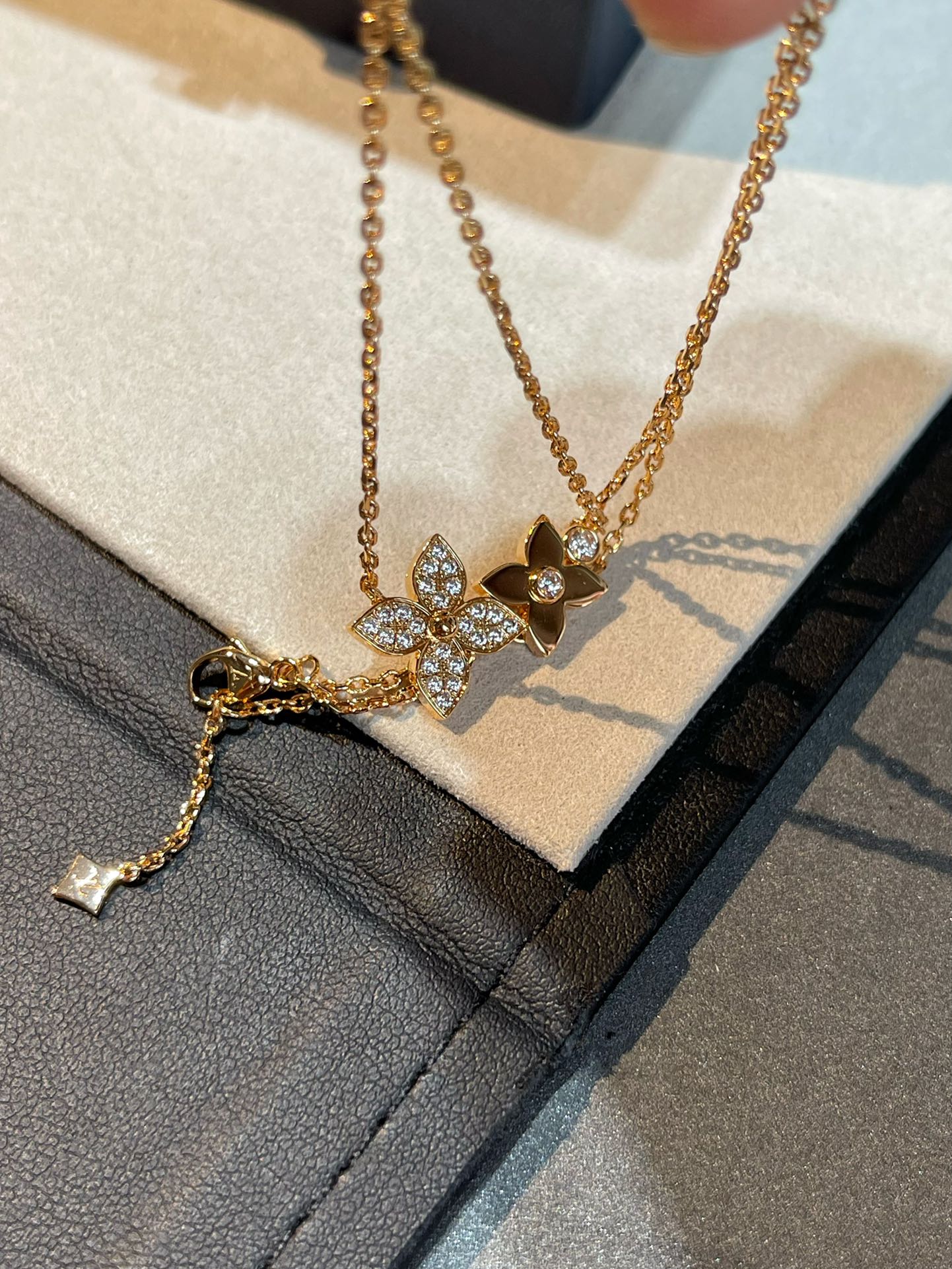 [Regal Gem]STAR BLOSSOM NECKLACE PINK GOLD DIAMONDS