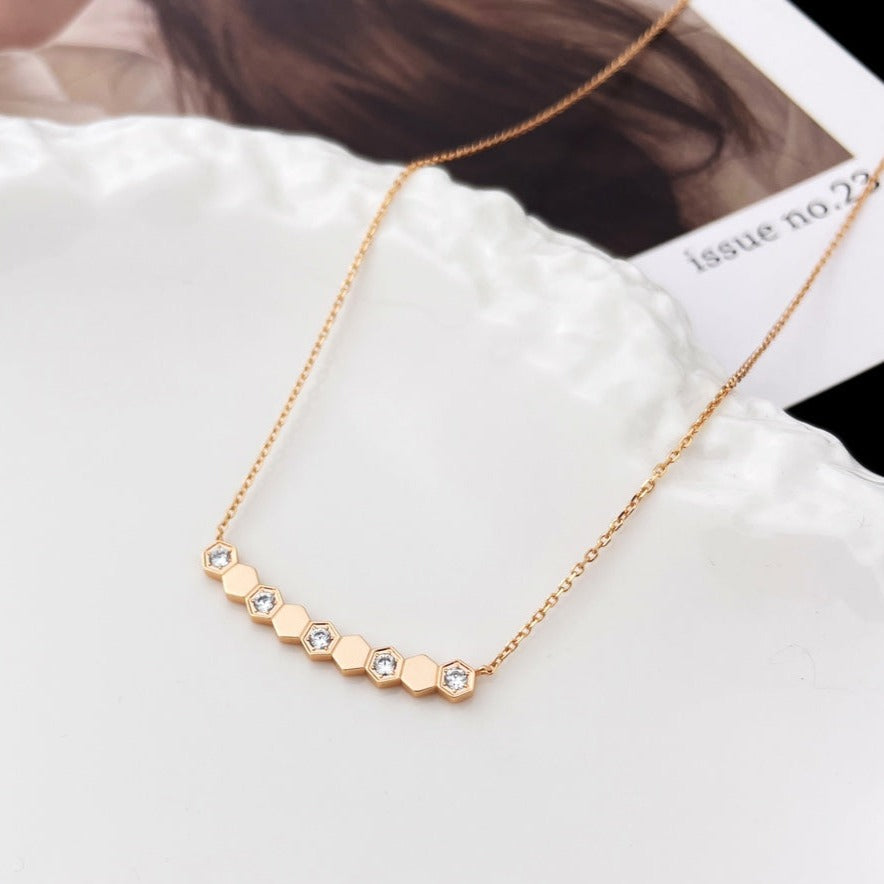 [Regal Gem]BEE MY LOVE DIAMOND NECKLACE