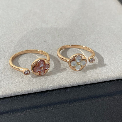 [Regal Gem]SUN 1 DIAMOND PINK MOP RING