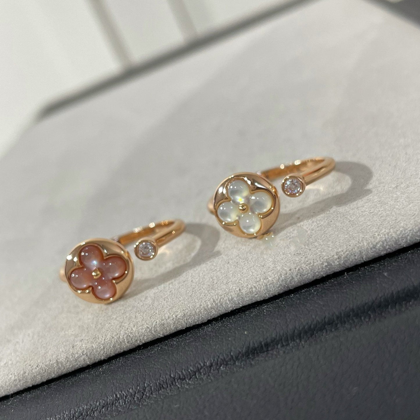 [Regal Gem]SUN 1 DIAMOND PINK MOP RING