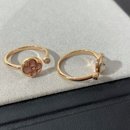 [Regal Gem]SUN 1 DIAMOND PINK MOP RING