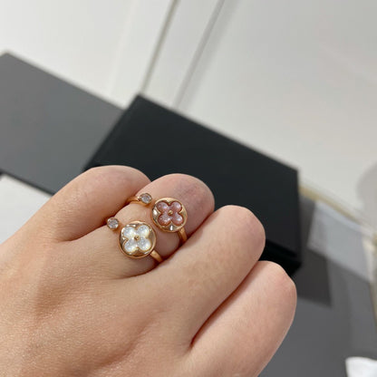 [Regal Gem]SUN 1 DIAMOND PINK MOP RING