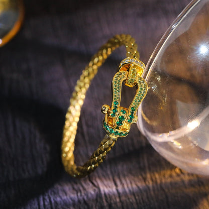 [Regal Gem]FORCE 10 GOLD GREEN DIAMOND PAVED