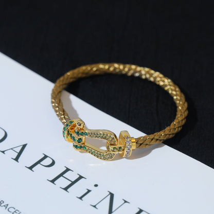 [Regal Gem]FORCE 10 GOLD GREEN DIAMOND PAVED