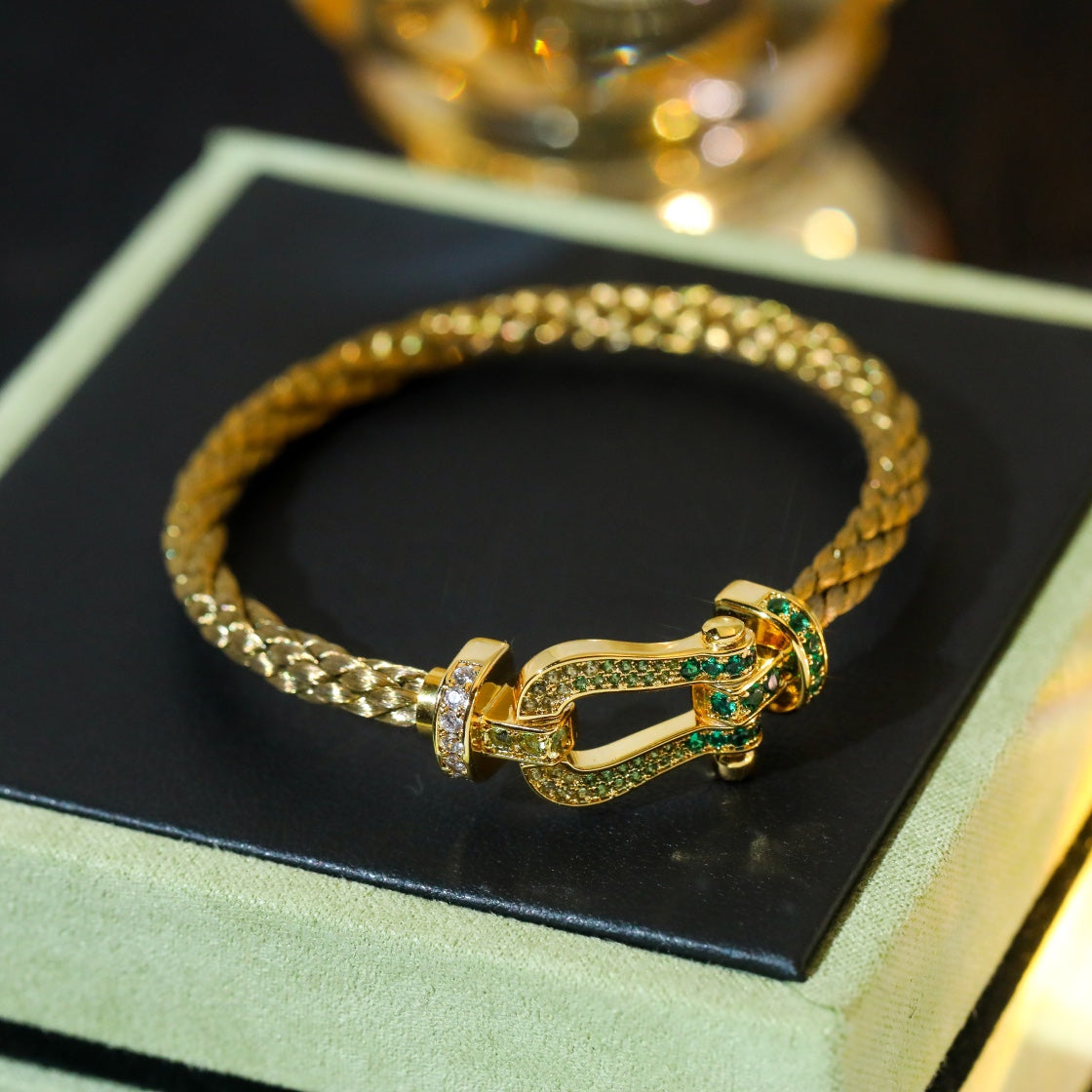 [Regal Gem]FORCE 10 GOLD GREEN DIAMOND PAVED