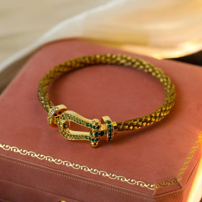 [Regal Gem]FORCE 10 GOLD GREEN DIAMOND PAVED
