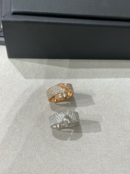 [Regal Gem]LIENS EVIDENCE  DIAMOND PAVED RING