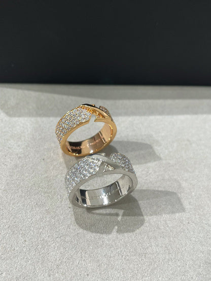 [Regal Gem]LIENS EVIDENCE  DIAMOND PAVED RING