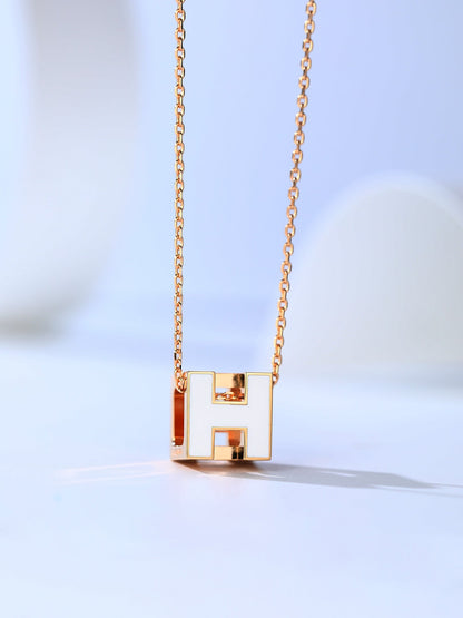 [Regal Gem]H CAGE PINK GOLD NECKLACE
