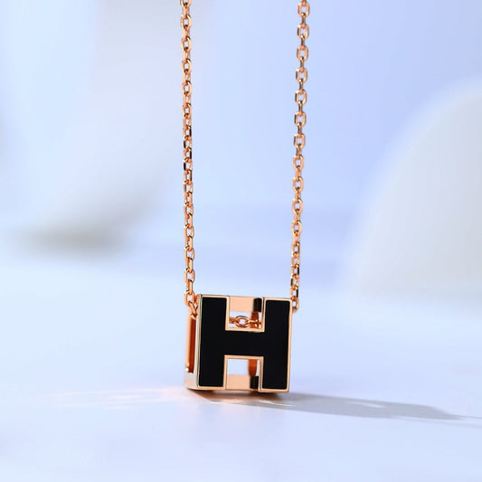 [Regal Gem]H CAGE PINK GOLD NECKLACE