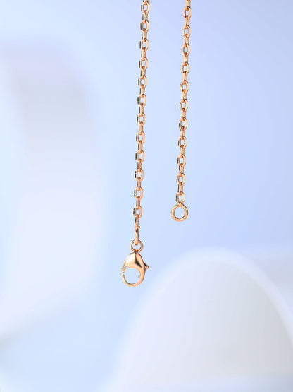 [Regal Gem]H CAGE PINK GOLD NECKLACE