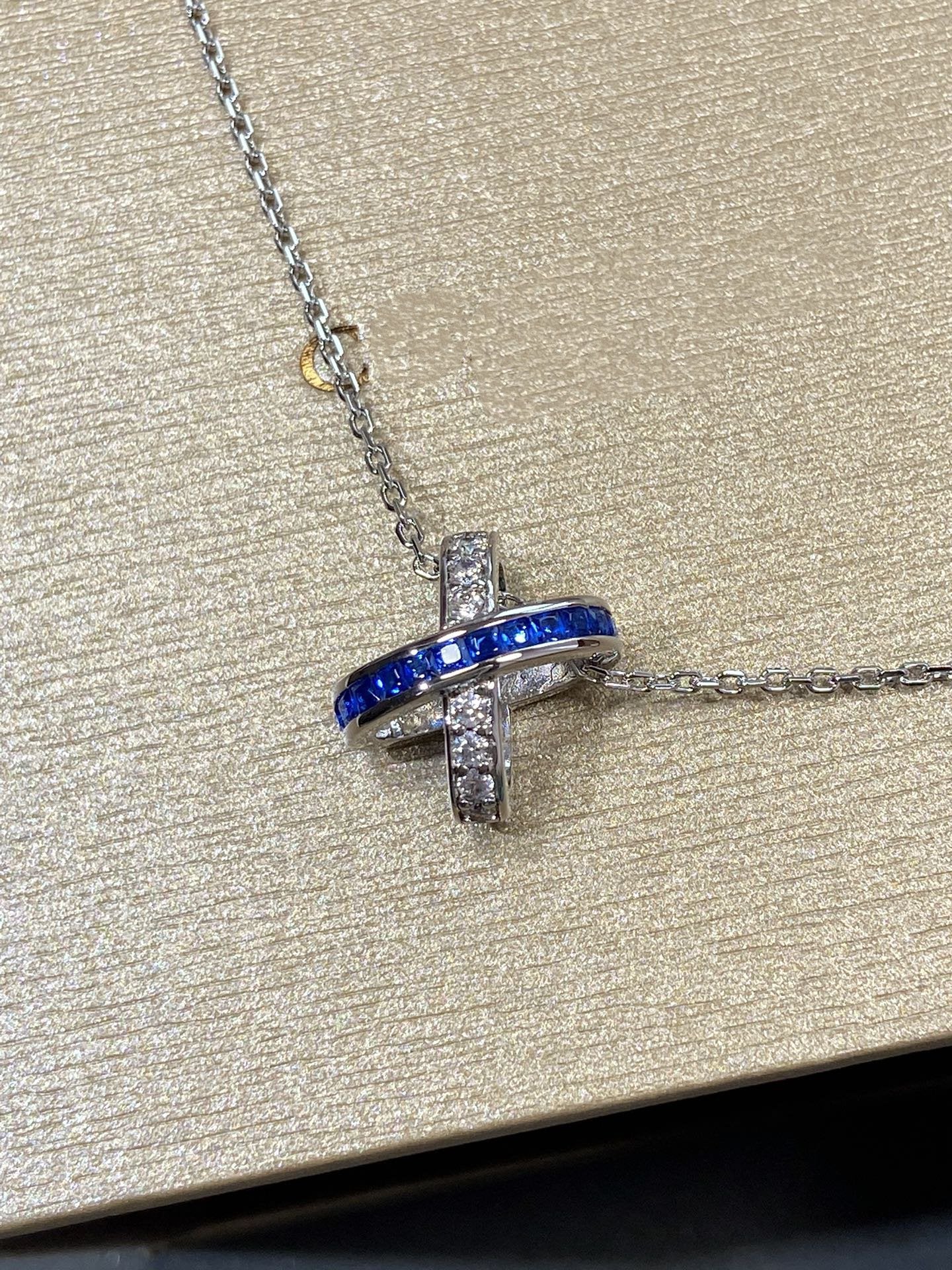[Regal Gem]LIENS DIAMOND SILVER NECKLACE