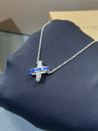 [Regal Gem]LIENS DIAMOND SILVER NECKLACE