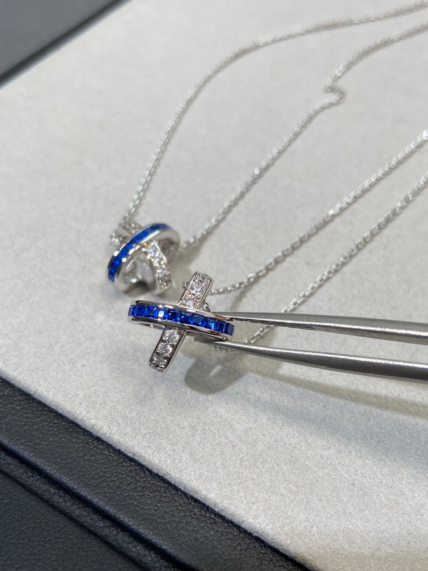 [Regal Gem]LIENS DIAMOND SILVER NECKLACE
