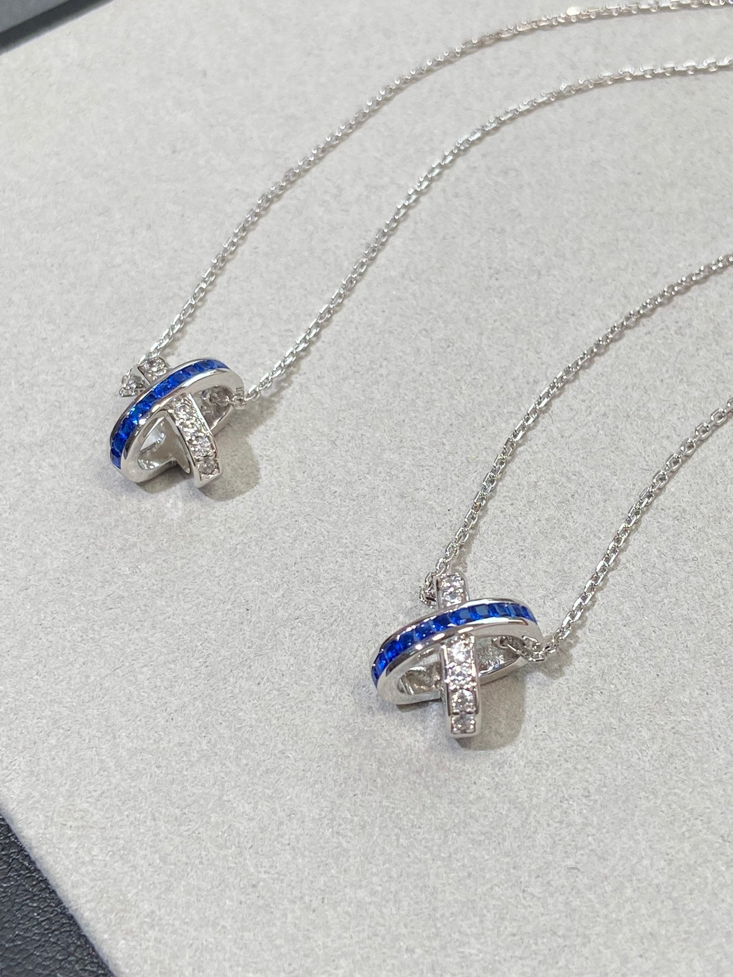 [Regal Gem]LIENS DIAMOND SILVER NECKLACE