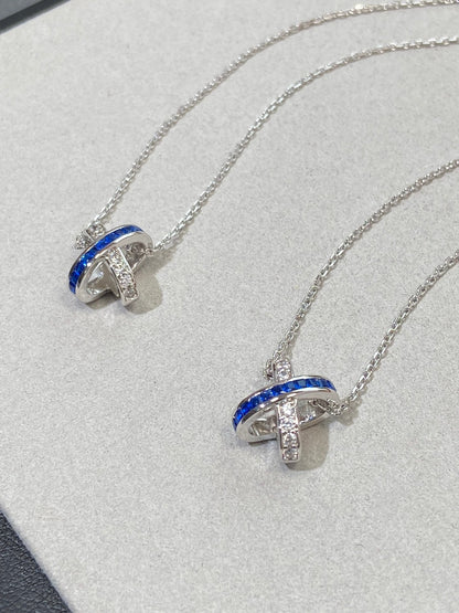 [Regal Gem]LIENS DIAMOND SILVER NECKLACE