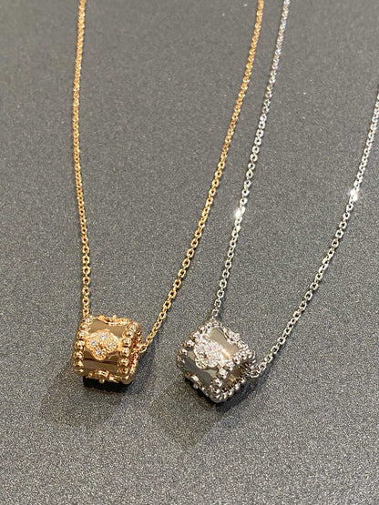 [Regal Gem]PERLEE PEDANT SIVLER DIAMOND NECKLACE