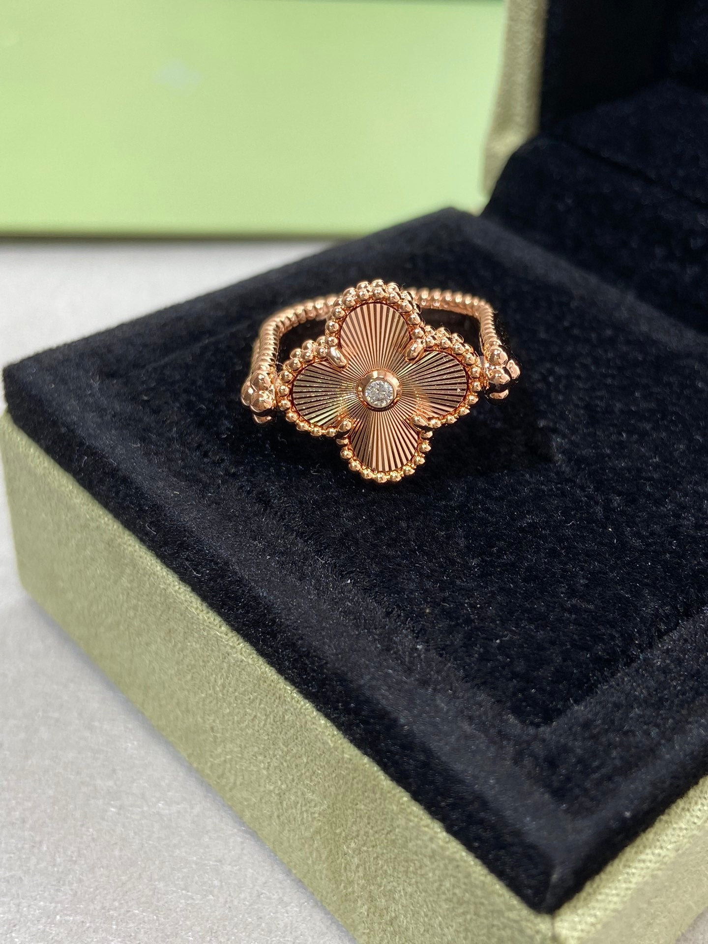 [Regal Gem]CLOVER RIVERSIBLE Regal Gem GOLD RING