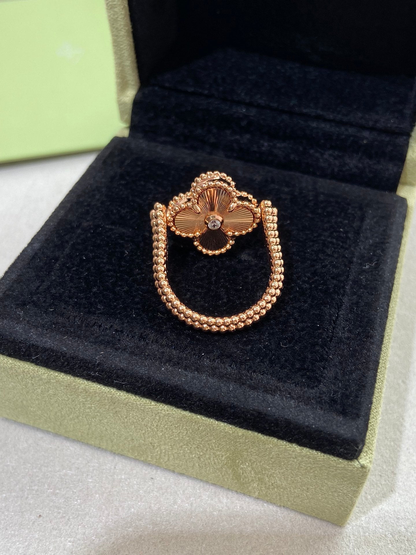 [Regal Gem]CLOVER RIVERSIBLE Regal Gem GOLD RING