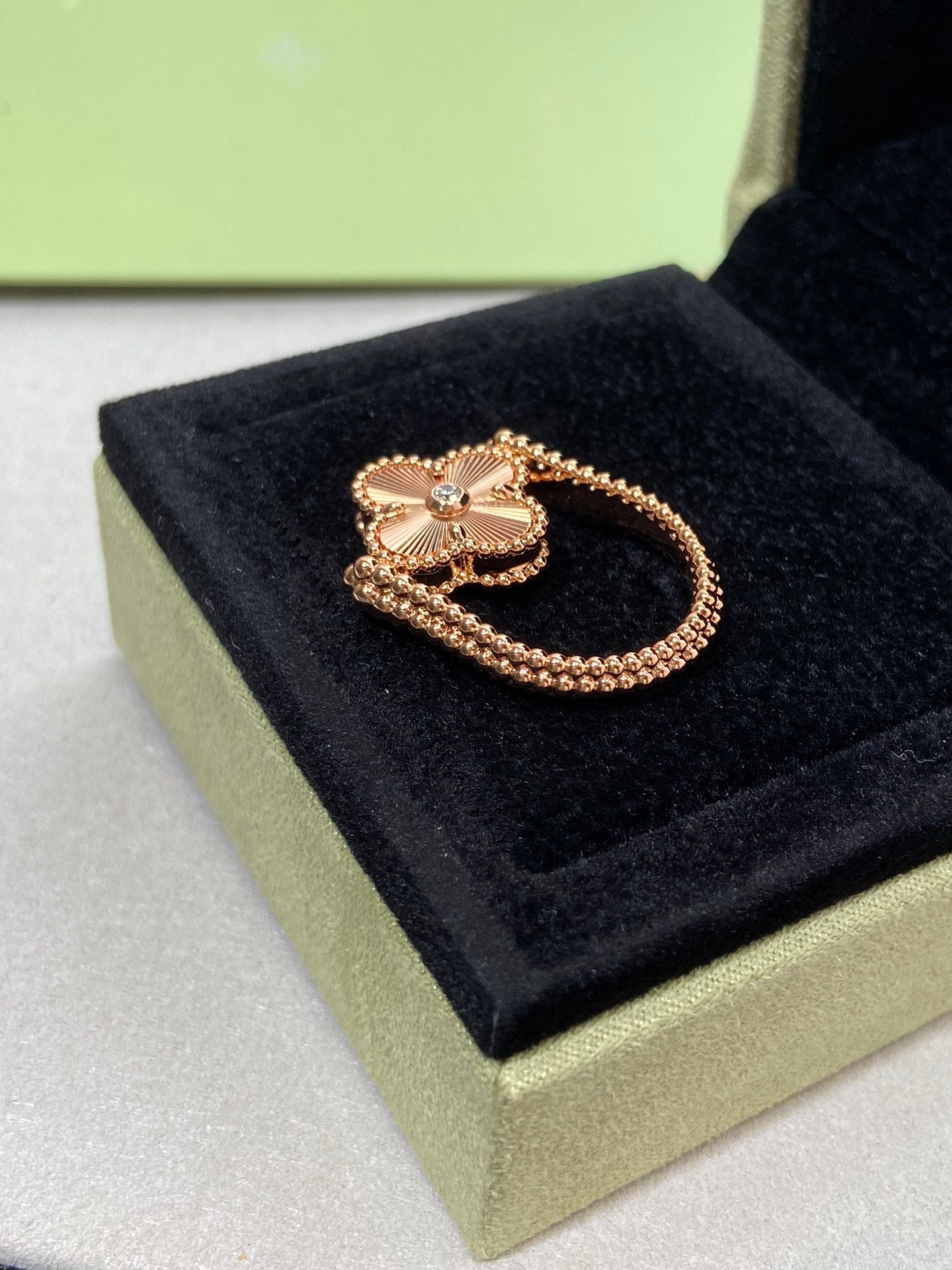 [Regal Gem]CLOVER RIVERSIBLE Regal Gem GOLD RING