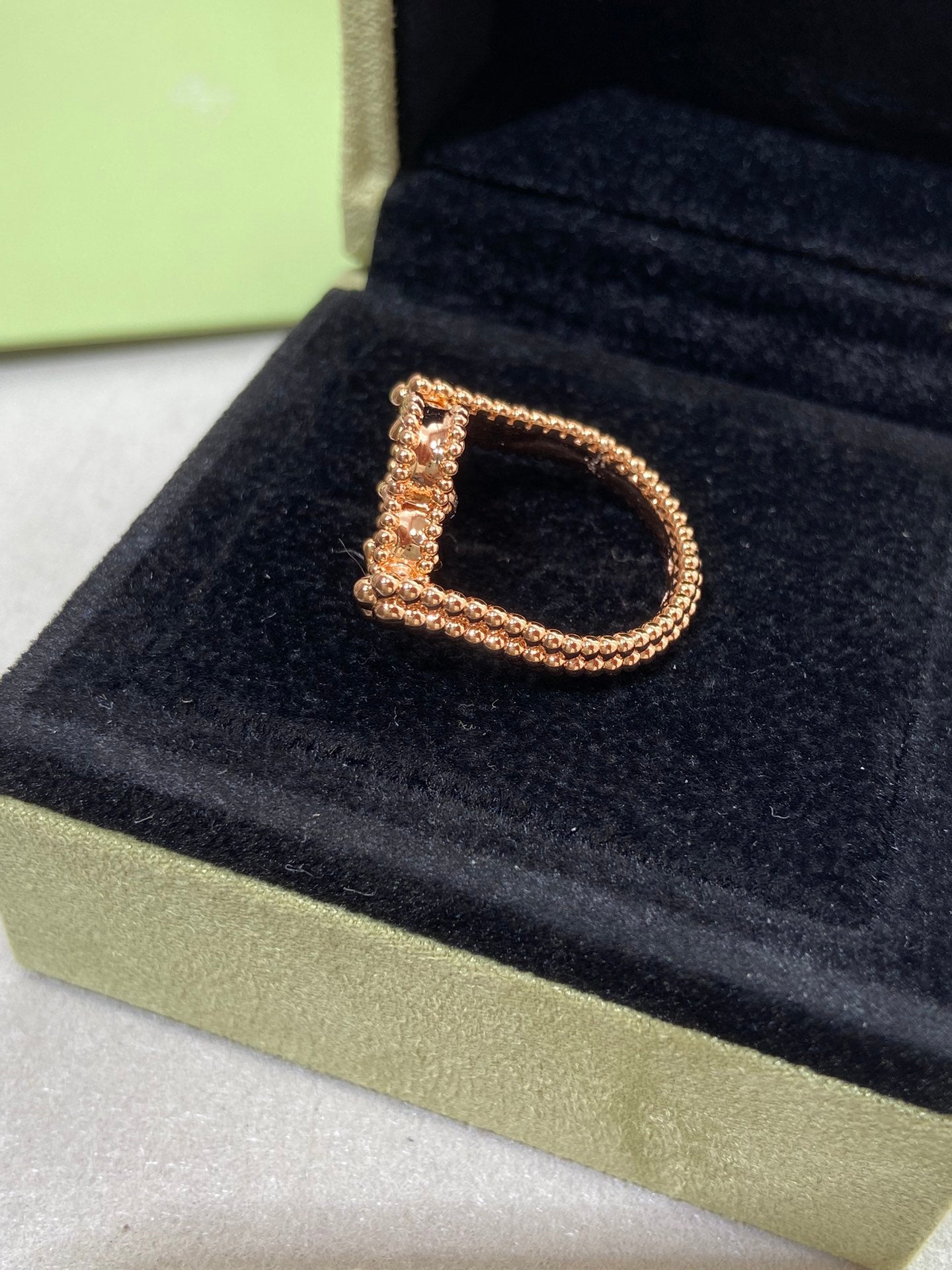 [Regal Gem]CLOVER RIVERSIBLE Regal Gem GOLD RING