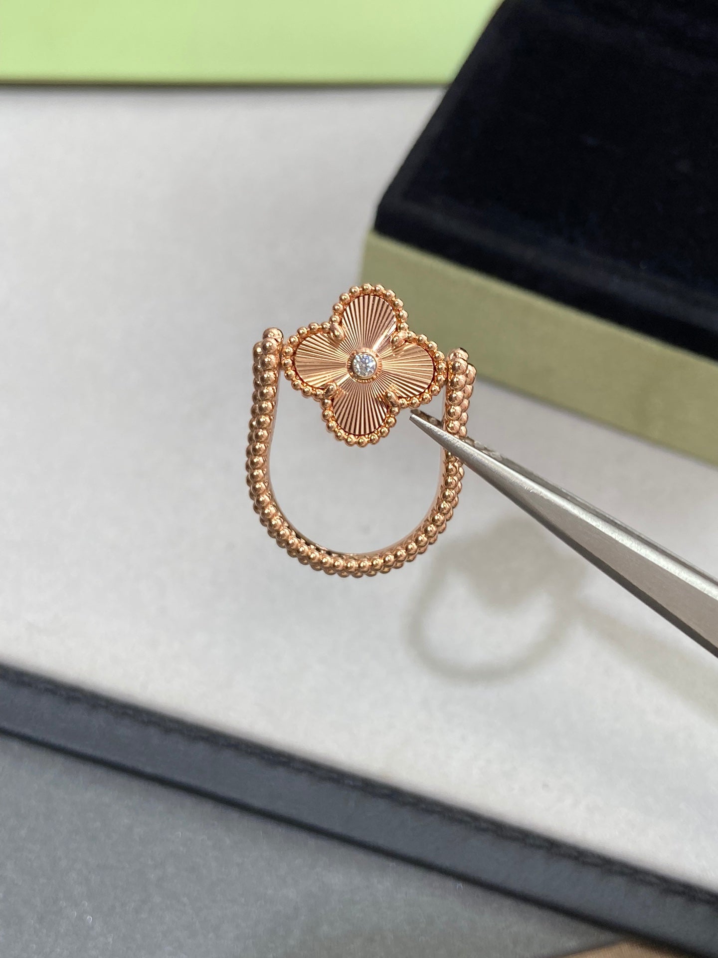 [Regal Gem]CLOVER RIVERSIBLE Regal Gem GOLD RING