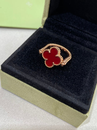 [Regal Gem]CLOVER RIVERSIBLE Regal Gem GOLD RING
