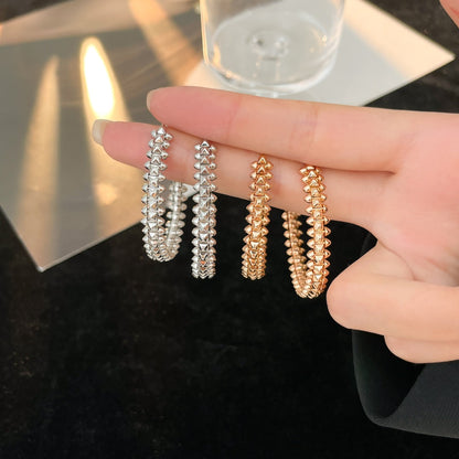 [Regal Gem]CLASH HOOP EARRINGS